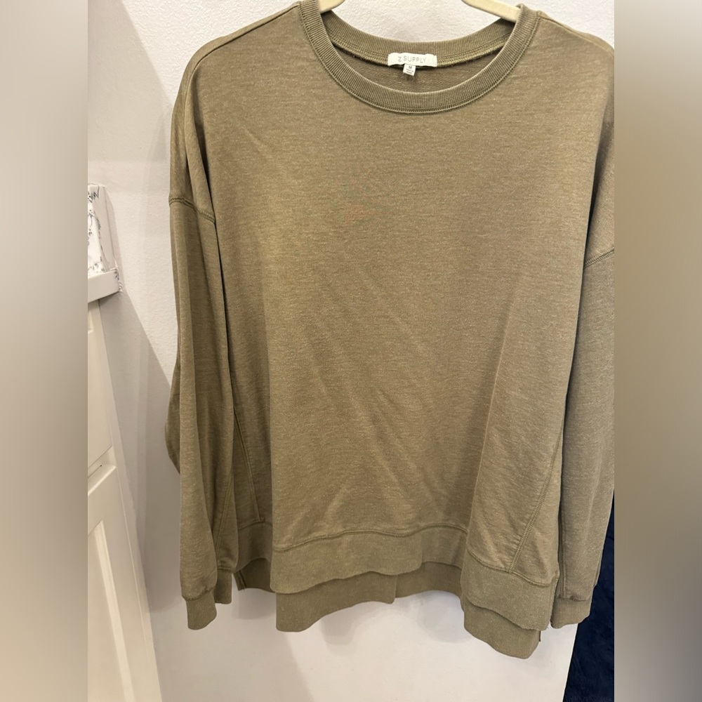 Z Supply Oversized sweatshirt, M, olive green